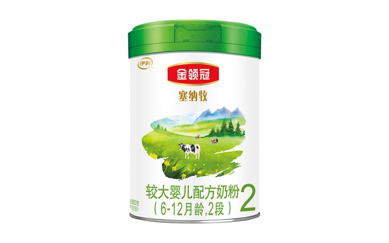 伊利奶粉 金領(lǐng)冠系列 塞納牧較大嬰兒有機配方奶粉 2段800g（6-12個(gè)月適用）