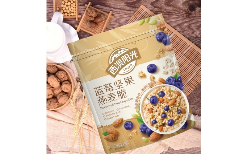 西麥西澳陽(yáng)光藍莓堅果燕麥脆450g袋 即食干吃冷泡早餐谷物燕麥片代餐 藍莓堅果燕麥脆450g
