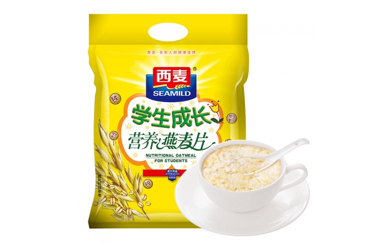 西麥 青少年學(xué)生成長(cháng)早餐營(yíng)養 即食 沖飲谷物高鈣燕麥片700g