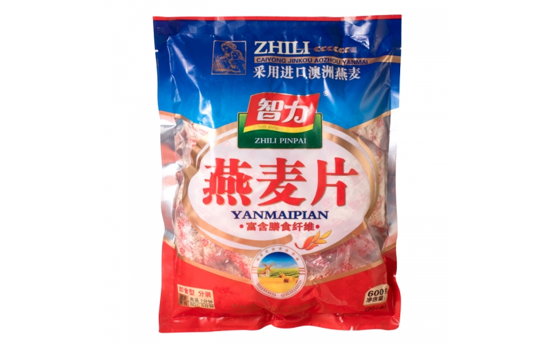 智力燕麥片純燕麥早餐沖飲600g獨立小包裝 辦公休閑飽腹