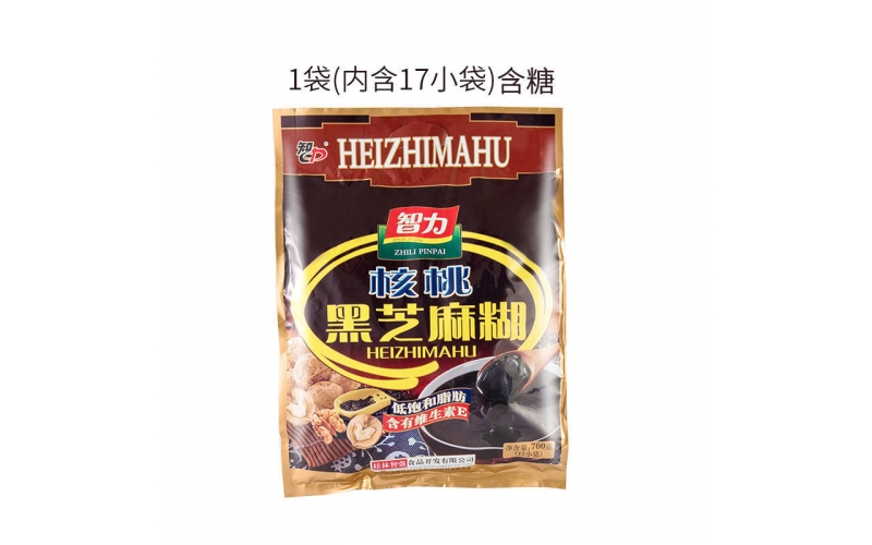 智力 手磨核桃黑芝麻糊 袋裝 五谷雜糧代餐粉 營(yíng)養早餐糊 沖調飲品 多種口味 （核桃黑芝麻糊700g）