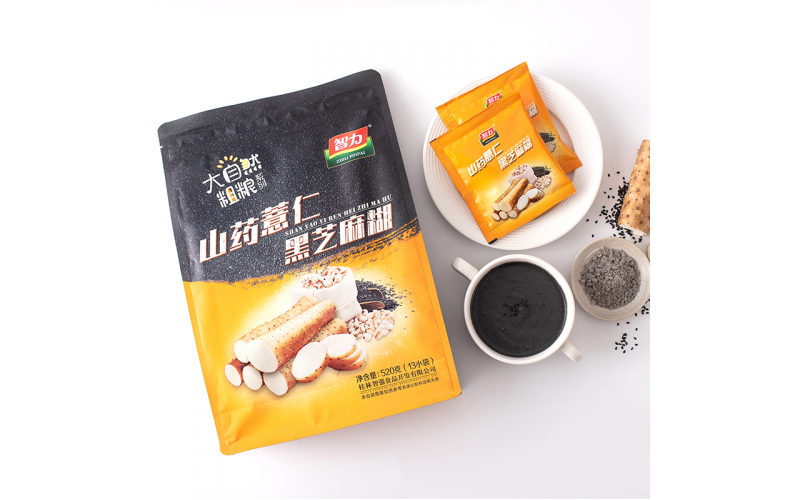 智力山藥薏仁黑芝麻糊520g袋 營(yíng)養烏頭發(fā)防 沖飲脫代代餐食品小袋裝